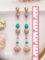 The Glowing Lanterns- Golden Embellished Earrings