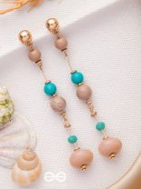 The Glowing Lanterns- Golden Embellished Earrings