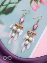 The Dewy Leaves- Golden Embellished Earrings