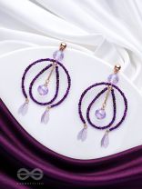 The Disco Diva- Golden Embellished Earrings