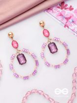 The Glittering Globe- Golden Embellished Earrings