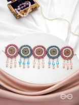 Vatamsa- The Flower Garland- Pearls & Glass Beads Embroidered Choker Necklace