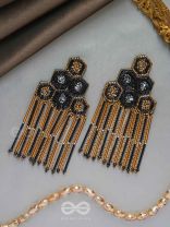 Alokika - The Unique One - Sequins And Cutdana Hand Embroidered Earrings