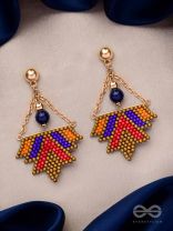 FUNKY FUSION FLINGS - BEADED BOHEMIAN EARRINGS
