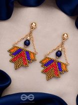 FUNKY FUSION FLINGS - BEADED BOHEMIAN EARRINGS