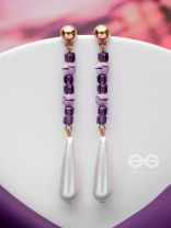 THE SOFT LAVENDER - CLASSIC DROP EARRINGS