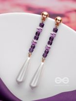 THE SOFT LAVENDER - CLASSIC DROP EARRINGS