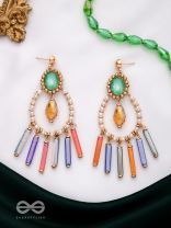 THE MIDNIGHT GLAM - CONTEMPORARY STATEMENT EARRINGS