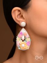 Anahata - The Harmonious Elegance - Sequins, Cutdana And Resham Hand Embroidered Earrings