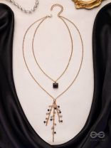 The Dancing Shadows - Classy Two Layered Neckpiece With Anti-Tarnish Coating 