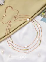 The Tranquil Garden - Multi Layered Neckpiece With Anti-Tarnish Coating