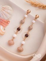 THE HAZELNUT HUES - CASUAL DROP EARRINGS