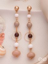 THE HAZELNUT HUES - CASUAL DROP EARRINGS