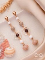 THE HAZELNUT HUES - CASUAL DROP EARRINGS