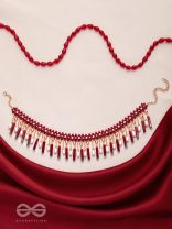 Sadhya - The Stellar Reflections - Golden Embellished Hand Embroidered Neckpiece With Anti-Tarnish Coating 