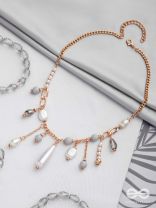 The Rainy Bliss - Casual Pearl Neckpiece With Anti-Tarnish Coating 