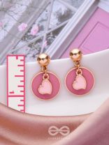 BERRY BLUSHING BEATS - CUTE DROP EARRINGS