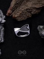 DOUBLE DOSE LOVE - STATEMENT SILVER RING