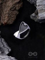 DOUBLE DOSE LOVE - STATEMENT SILVER RING
