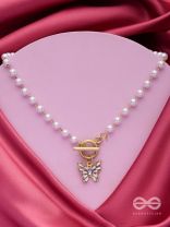 A FLYING MIRACLE - GOLDEN PEARL NECKPIECE