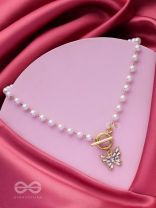 A FLYING MIRACLE - GOLDEN PEARL NECKPIECE