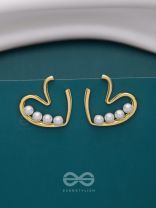 LOVE YOU STILL - GOLDEN PEARL STUDS