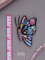 Vanyapadmini - The Gilded Flutter - Sequins, Beads And Cutdana Hand Embroidered Earrings (Multicolor)
