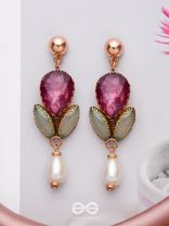 THE MAJESTIC PLUM - STATEMENT DROP EARRINGS