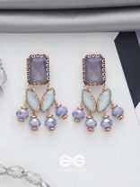 THE PURPLE MIST - STATEMENT DROP EARRINGS
