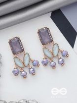 THE PURPLE MIST - STATEMENT DROP EARRINGS