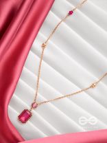 Magenta's Magic - Smart And Casual Neckpiece With Anti-Tarnish Coating