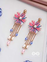 SPRINGTIME SPARKLING SWINGS - CUTE STATEMENT EARRINGS