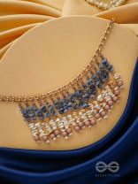 Pyaana - Dive Into Delights - Golden Embellished Statement Neckpiece With Anti-Tarnish Coating 