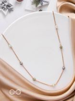 The Distant Drops - Casual Beaded Neckpiece With Anti-Tarnish Coating 