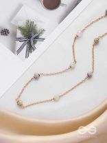 The Distant Drops - Casual Beaded Neckpiece With Anti-Tarnish Coating 