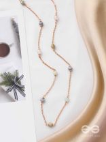 The Distant Drops - Casual Beaded Neckpiece With Anti-Tarnish Coating 