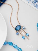 Sky Line Coast - Blue Casual Neckpiece With Anti-Tarnish Coating 