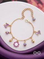 THE JOY OF LIVING - PURPLE CHARMED BRACELET