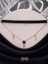Magic In Darkness - Statement Choker Neckpiece With Anti-Tarnish Coating 