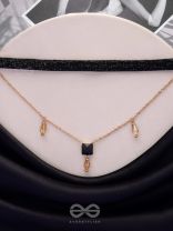 Magic In Darkness - Statement Choker Neckpiece With Anti-Tarnish Coating 