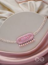 SASHRILKA - SPLENDIDLY CHARMING - SEQUINS, CUT DANA AND PEARL EMBROIDERED NECKPIECE