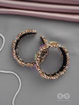 ANTIKA - FINELY MADE - STONE AND BEADS EMBROIDERED BANGLES (SET OF 2)