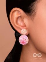 Pushpayita - Adorned With Flowers - Sequins, Cutdana, Resham And Beads Hand Embroidered Earrings