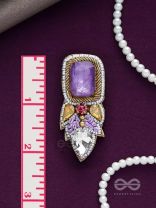 VIYATI - THE DEVIANT UNIQUENESS - STONES AND BEADS EMBROIDERED EARRINGS