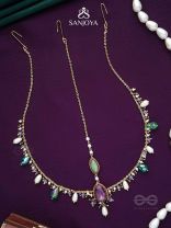 SIBIRA - SUPREME ROYALTY - STONE, BEADS AND GLASS DROPS EMBROIDERED MAANGTIKA