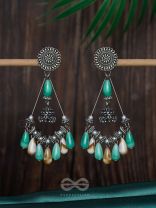 THE DREAMWAVE DROPS - OXIDISED DROP EARRINGS