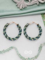 THE FERN-TASTIC GROOVE - STATEMENT BEADED HOOPS