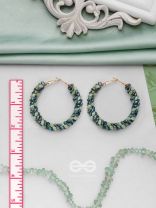 THE FERN-TASTIC GROOVE - STATEMENT BEADED HOOPS