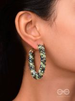THE FERN-TASTIC GROOVE - STATEMENT BEADED HOOPS