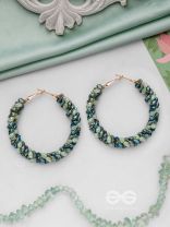 THE FERN-TASTIC GROOVE - STATEMENT BEADED HOOPS
